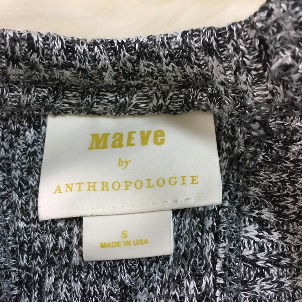Maeve by Anthropologie grey herringbone knit tank top - Picture 7 of 8